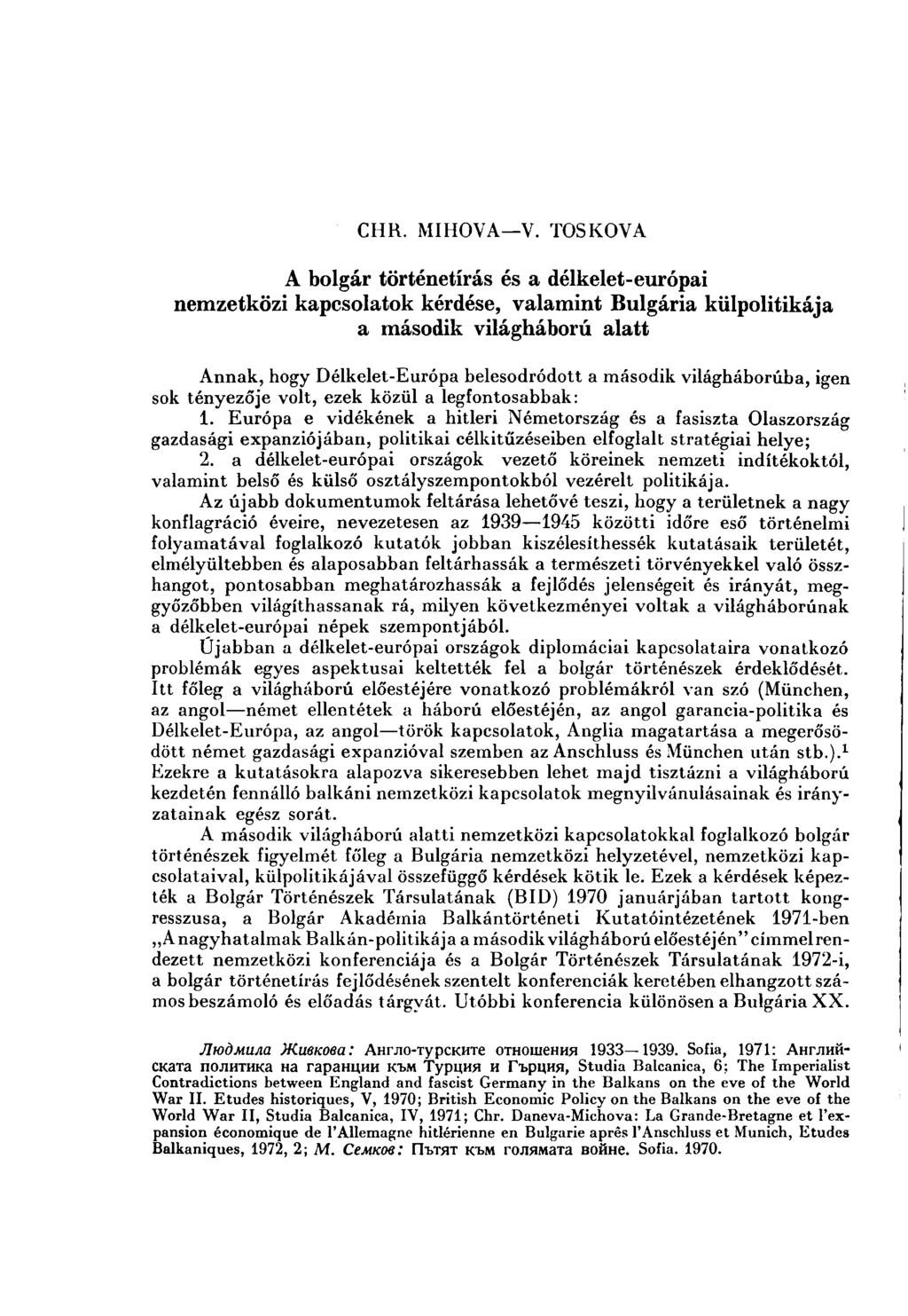 CHR. MIHOVA V.