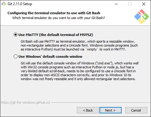 A git bash egy, a Windows parancssortól