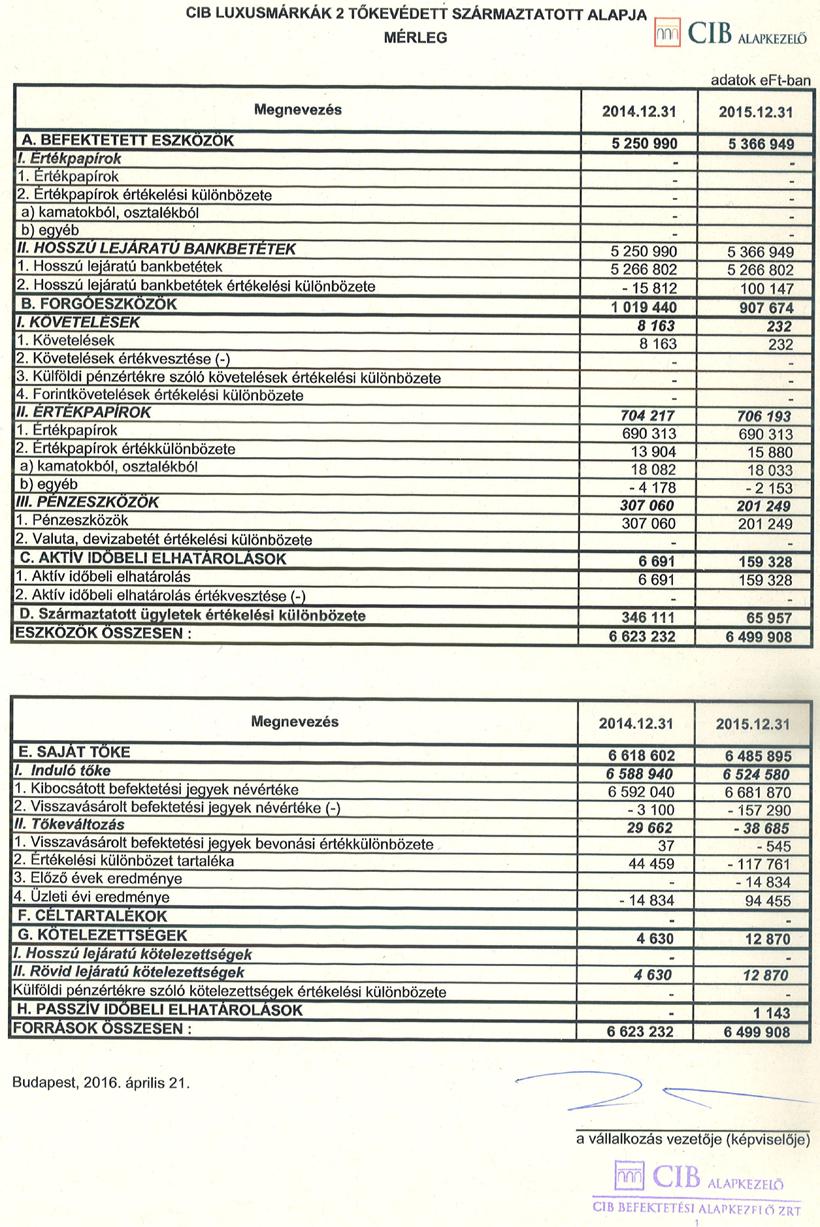 9. Az Alap könyvvizsgáló által