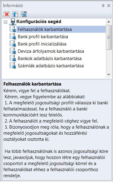 A következő kötelezően végrehajtandó feladat a felhasználók felvitele. Sz.