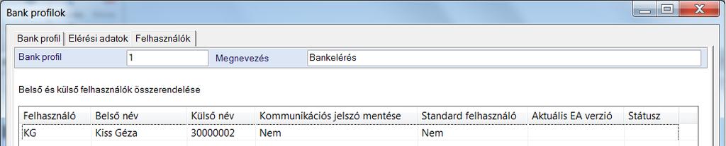 a bank elérés