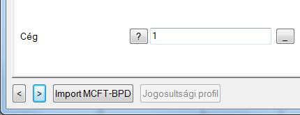 A jogosultsági profil ezután már megtekinthető a megfelelő gombra