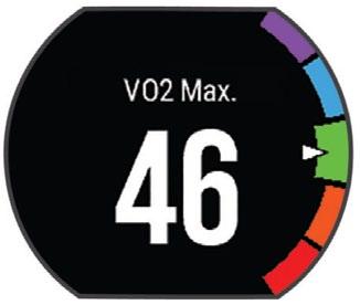 Színkód Bíbor Kék Zöld Narancs Piros Teljesítmény értékelése Felsőfokú Kiváló Jó Megfelelő Gyenge A VO2 max. adatok felhasználása és elemzések a Cooper intézet engedélyével történnek.