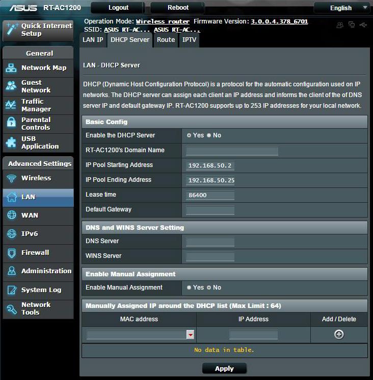 4.2.2 DHCP szerver A vezeték nélküli router DHCP segítségével, automatikusan osztja ki az IP-címeket a hálózatán. Megadhatja a hálózati kliensek IPcímtartományát és lejárati idejét.