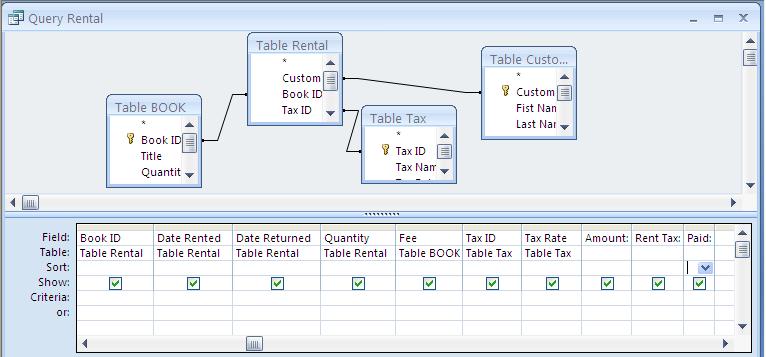 enhcalt plenaebleyig Run Query rubmnþsmrab;knnatamk,al Field nimyy² Amount: [Quantity]*[Fee] Rent Tax: [Total]*[TaxRate] Paid: [Total]+[Rent Tax] EX: