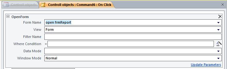 Macro rbs; Menu Open Form EdlsßitenAelI Form Controls Object edim,iebik Form