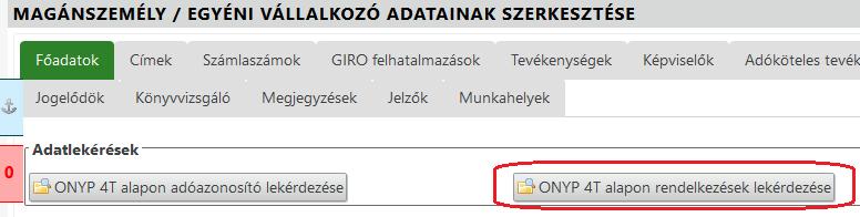 elektronikus küldésének kezdeményezésére: Az elektronikus küldés a táblában szereplő azon tételekre indul el, amelyeknél