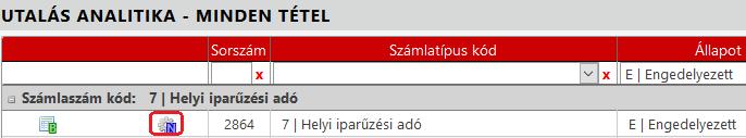 Az OK gombra kattintás után a program ellenőrzi, hogy a táblában szereplő Engedélyezett státuszú tételek esetében rendelkezésre áll-e cél számlaszám vagy utalási cím.