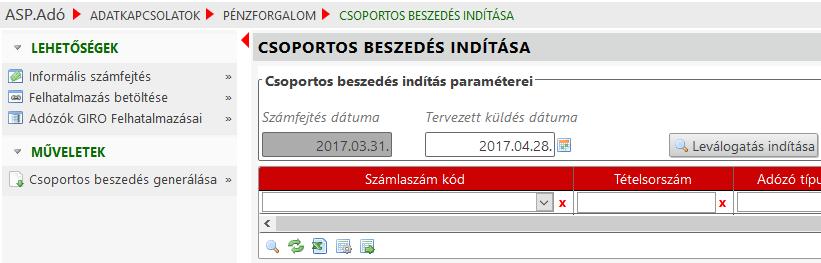 Ezzel kapcsolatban az alábbi új menüpontok kerültek be a programba az Adatkapcsolatok/Pénzforgalom menüponton belül: a. Felhatalmazás betöltése b.