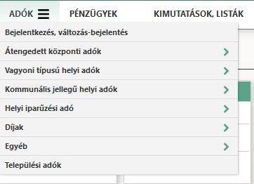 35.0 módosítások 1. Felületegységesítés A minden szakrendszerre vonatkozóan elvárt felületegységesítés keretében az alábbi fontosabb módosítások történtek az ASP Adó programban: a.