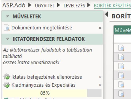 A program ezen kívül vizsgálja azt is, hogy a beállított kiadmányozó felhasználó rendelkezik-e az Irat rendszerben kiadmányozó és expediáló jogosultsággal.