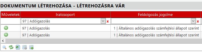 Az iratkészítés, illetve a további munkafolyamatok (boríték készítés és küldés, átvételi adatok feldolgozása, véglegesítés) megegyeznek a bevallások, adatbejelentések feldolgozása során