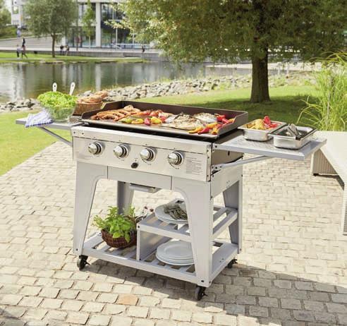 grillkocsi üvegtetővel Csz.