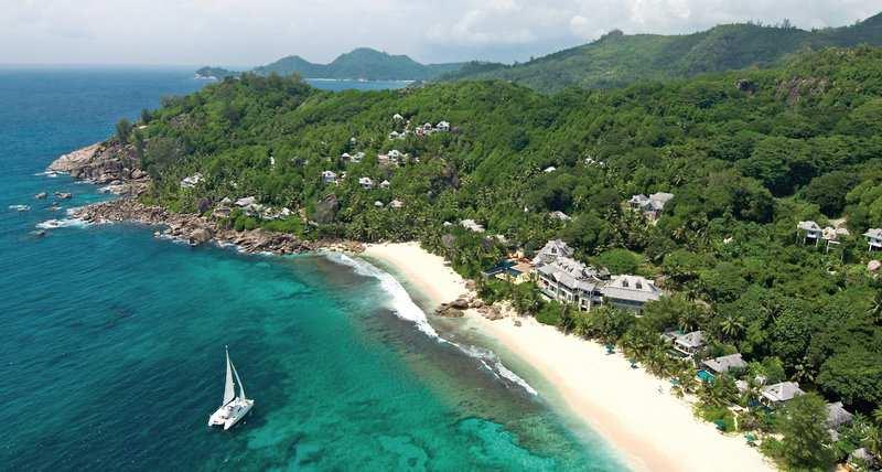 4 MAHÉ sziget szállodák : BANYAN TREE 6 csillagos, a sziget