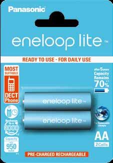 3.000x töltési ciklus (2) AA AAA 950 mah (1) minimális kapacitás 550 mah (1) minimális kapacitás 5 év elteltével a kapacitás továbbra is 70% (1) Méret Min.