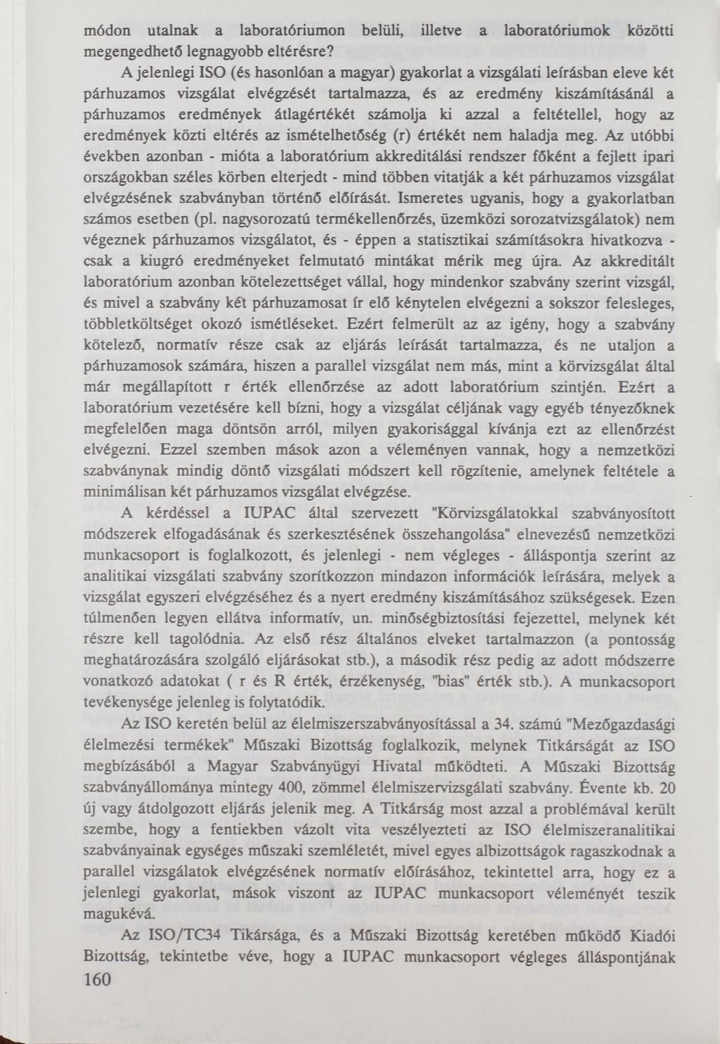 módon utalnak a laboratóriumon belüli, illetve a laboratóriumok közötti megengedhető legnagyobb eltérésre?