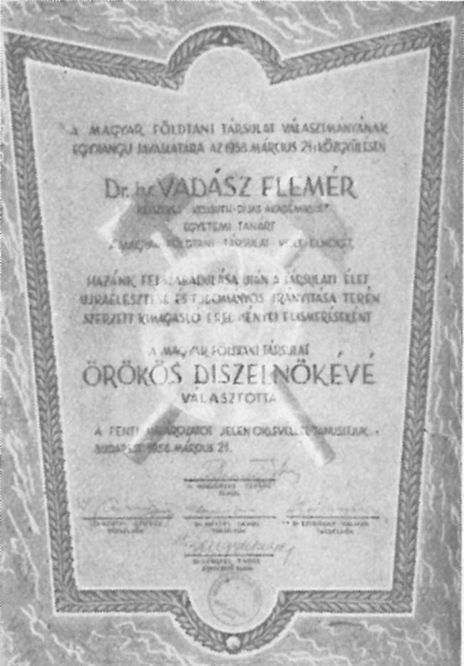 A Földtani Közlöny tartalmi-szerkesztési kérdéseinek vitája. Résztvevők száma : 21 április 9. Előadóülés Elnök : H o r u s i t z k y Ferenc H o r u s i t z k y F e r e n c : Elnöki beköszöntő.
