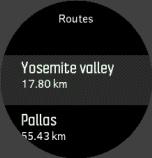 4.30. Útvonalak A készülékét az útvonalakon való navigáláshoz is használhatja. Navigálás adott útvonalon: 1. Az indítóképernyő megnyitásához nyomja meg a jobb oldali felső gombot! 2.