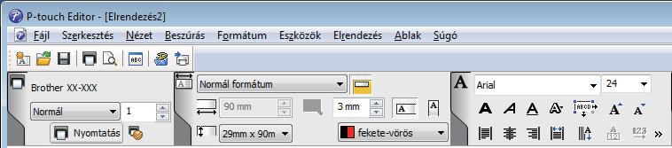6 1 Nyissa meg a P-touch Editor [Nyomtatás]