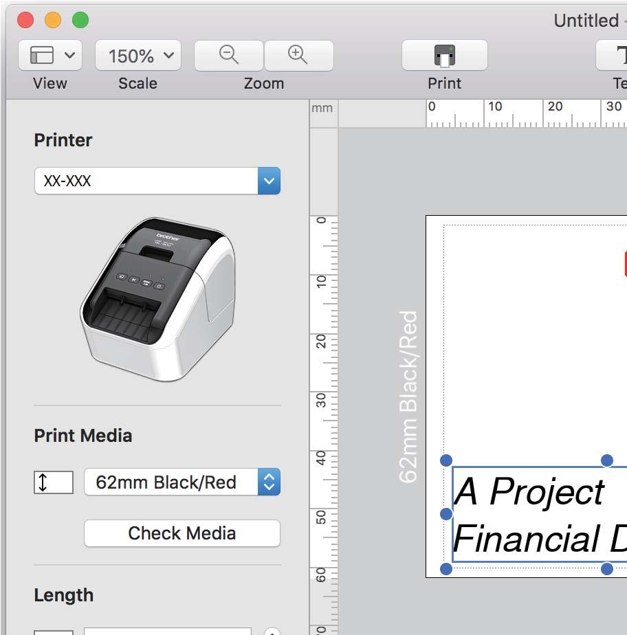 A P-touch Editor használata Mac-felhasználóknak 6 A P-touch Editor elindítása 6 Kattintson