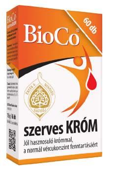 BioCo termékek 1905 Ft helyett: 1619Ft 286 Ft megtakarítás 4693 Ft helyett: 3989Ft 704 Ft megtakarítás BioCo szerves KRÓM tabletta, 60 db (27 Ft/db) A BioCo szerves KRÓM kizárólag szerves kötésű, jól