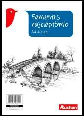 389 AUCHAN RAJZLAPTÖMB A4, félfamentes,