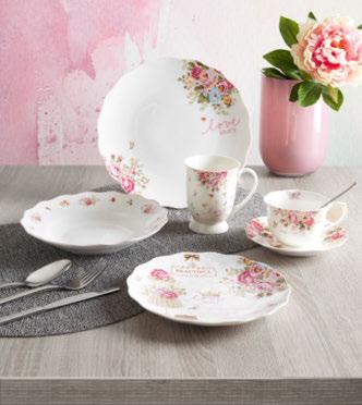 ,- ** BÖGRE MIRABELLA, porcelán, nyomott rózsa minta, kb.