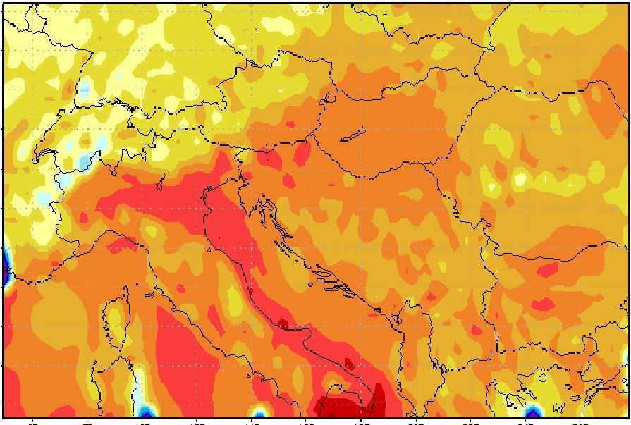 bizonytalan klíma indikátorok PRECIS MODELL: CSAPADÉKMENNYISÉG VÁLTOZÁSA (%) A 21.