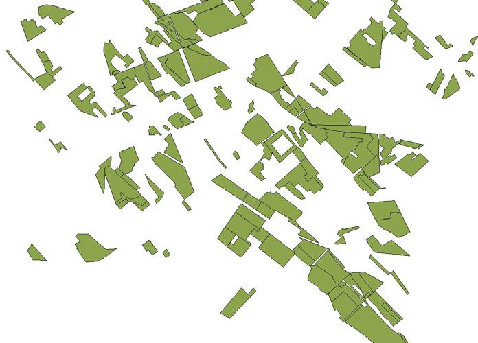 Figure 7. Overview of a part of the above block with a smaller block, in which individual forest compartments are found.