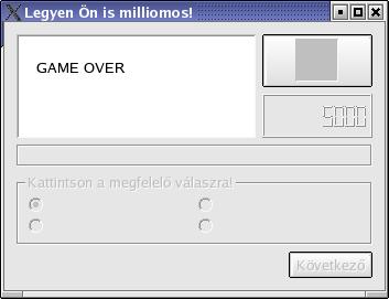 MillMain::endGame() - kódolás millmain.ui.