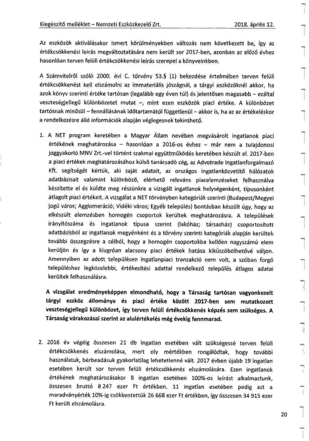 Kiegdszit6 mell6klet - Nemzeti Eszk6zkezel6 Zrt. 2018.