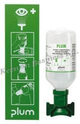 PL4770: elsősegély állomás fali tartóval, tükörrel, piktogrammal (0,2 l foszfátos + 0,5 l steril) PL4787: