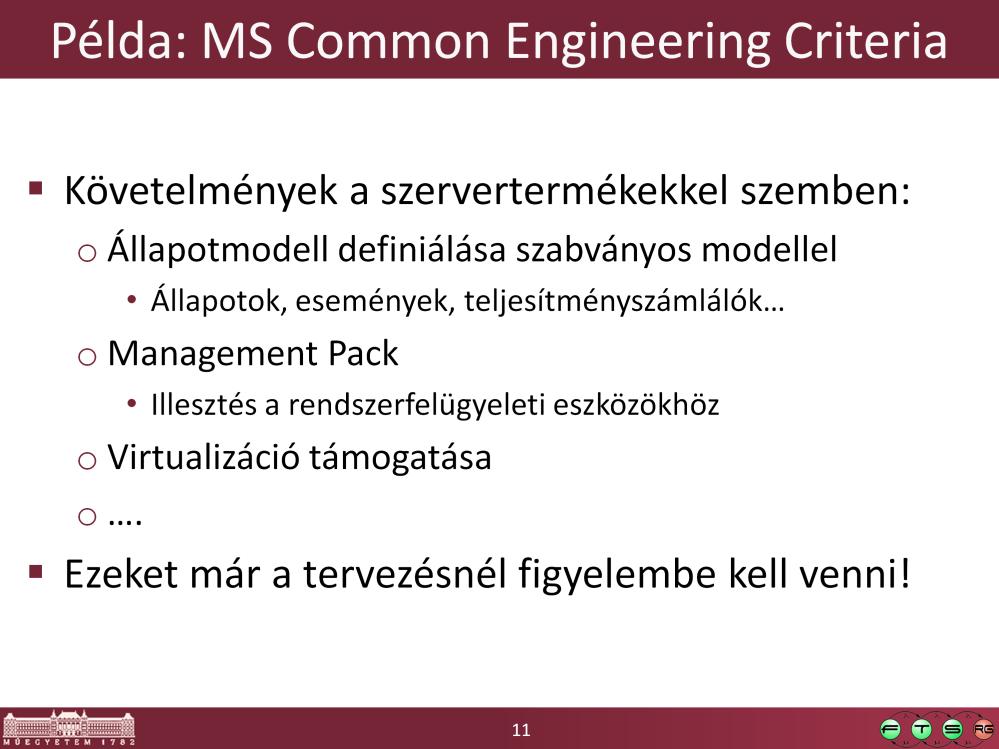 Forrás: Microsoft Common Engineering Criteria,