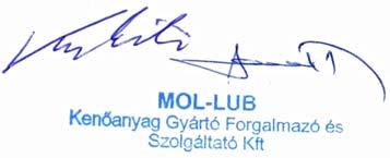 Változat: 2 Felülvizsgálat: 2009. 03. 23. Kibocsátás kelte: 2008. 09. 16. Oldal: 8/(8) 16.