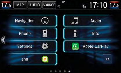 APPLE CARPLAY ÉS ANDROID AUTO A Honda Connecthez egyszerűen csatlakoztathatók az Apple CarPlay vagy Android Auto kapcsolatra képes telefonok, tehát a készüléken tárolt zenék lejátszására,