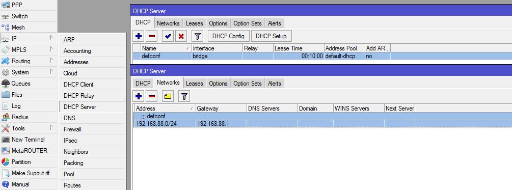 DHCP Server DHCP Server
