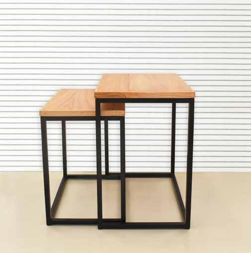 Mesitas Laterales CARMEL - Tapas de madera - TPMLACARMETMADIMPT - 0.60x0.40x0.65 y 0.
