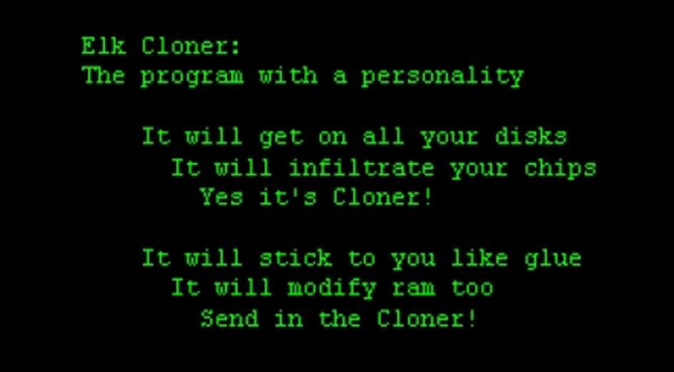 1982-ben az akkor 15 éves amerikai diák, Rich Skrenta úgy döntött, hogy megvicceli ismerőseit, ezért írt egy programot.