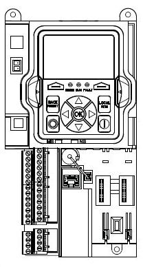 G F A. Mains cables B. Motor cables C. Grounding conductor D. Pull relief E. Grounding clamp for cable shield, 360 grounding F. Control cable G.
