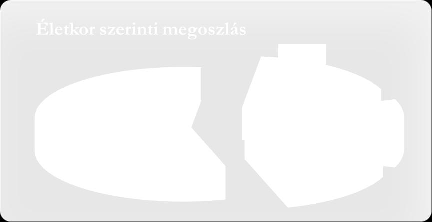 Vendégkör demográfiai jellemzői: 11 % (40 fő) 18-25 év közötti 15 % (52 fő) 26-45 év közötti 57 % (202 fő) 46-65 év közötti 17 % (62 fő) 65 év feletti.