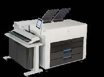 CMYK száraz festékporos nyomtatás Automatikus képkalibráció Érintőképernyős vezérlés KIP 800 NYOMTATÁS MENEDZSELŐ SZOFTVEREK KIP Print PC szoftver KIP PrintNET WEB alapú szoftver Minősített KIP