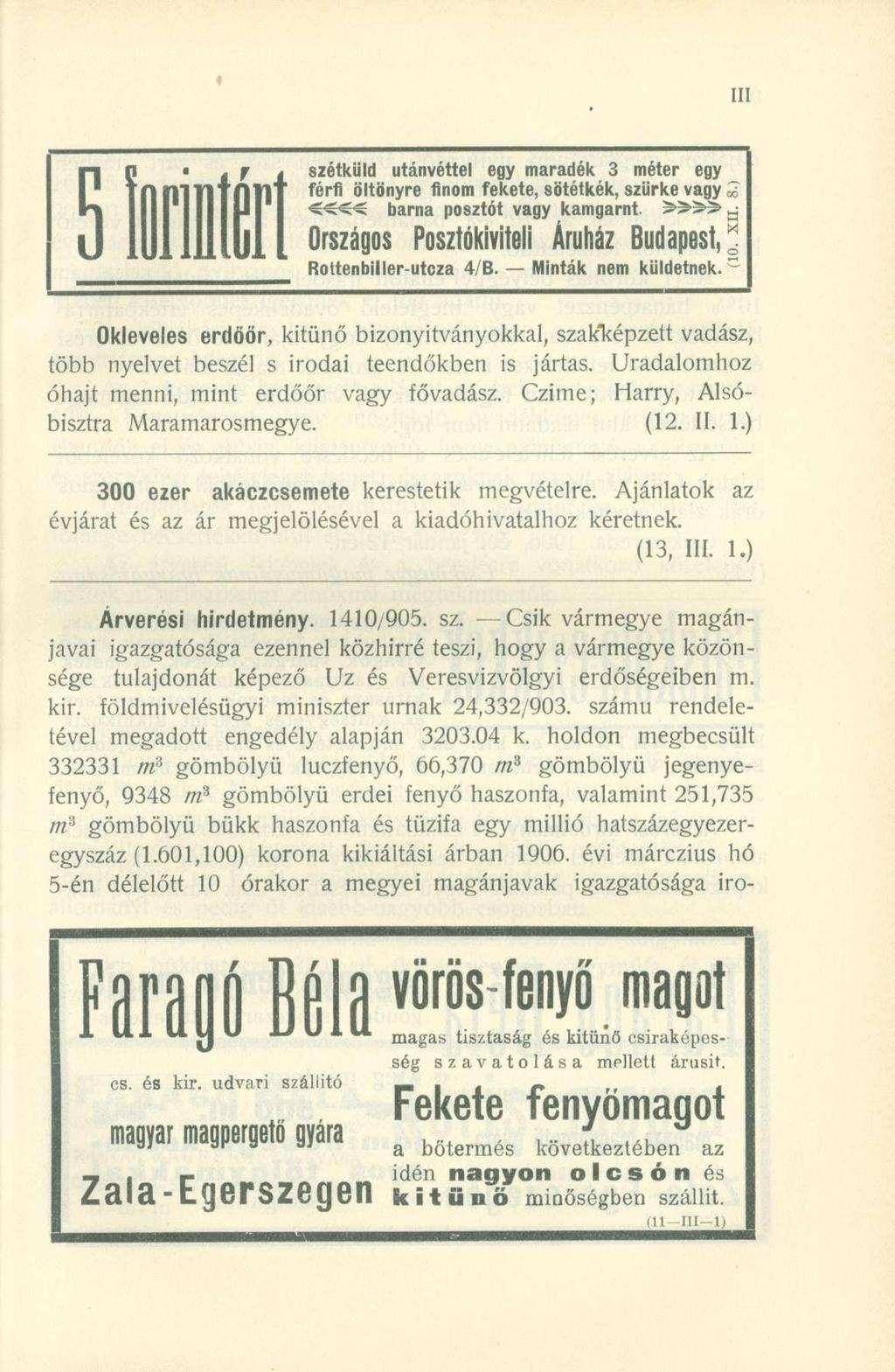 szétküld utánvétte l eg y maradék 3 méte r eg y férfi öltönyr e finom fekete, sötétkék, szürk e vagy 2 barna posztó t vag y kamgarnt.