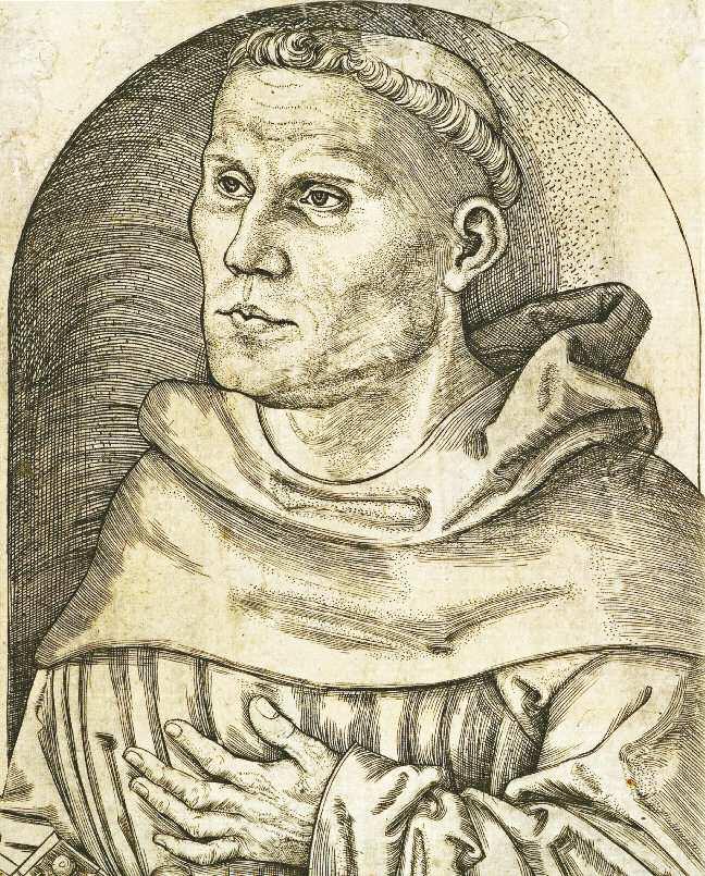 Luther, a szerzetes. Hatalmas munkabírása ellenére sok betegséggel küzdött.