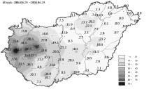 LÉGKÖR 51. évf. 2006. 4. szám 19 A 2006. június 29-i zivatarok mérlege: helyenként hatalmas mennyiségû csapadék (10.