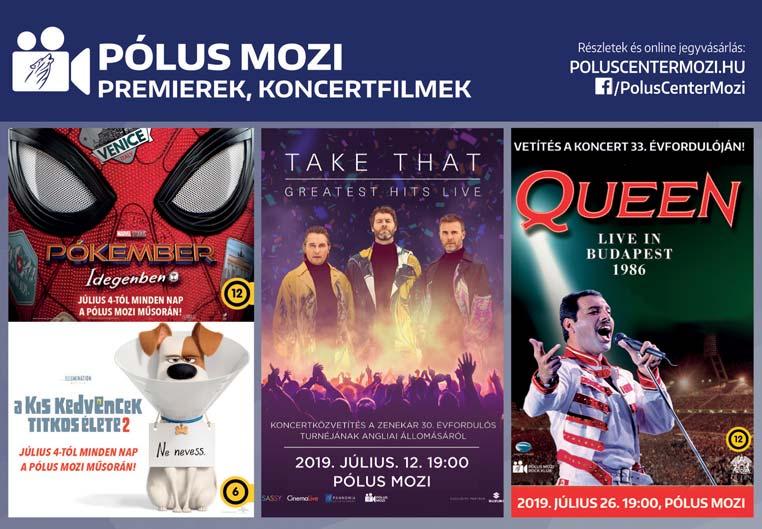 Asztal két főre (fel. sp.) 50 7-én 19h. Bajnokok (fel. sp.) 50 16h, 20.45. Bolti tolvajok (fel. jap.) 51 8 10. 16.15. Csak a szerelem számít (fel. ol. ném. fr. dán svéd) 51 9-én 20.30.