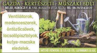 hirdetések közlésétől szerkesztőségünk elzárkózik.