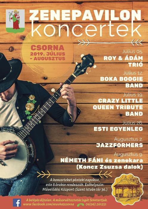 6 Mit? Hol? Mikor? Júl. 5. péntek 20:00 óra Csorna, zenepavilon Zenepavilon koncert: Roy és Ádám Trió Júl. 6. szombat 10:00 óra Tózeggyármajor, Avocado Kávézó parkolója Falunap Júl. 12.