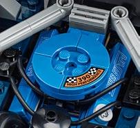 a nagy V8-as motorblokk közepére, a Ford Mustang