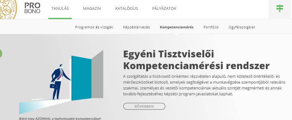 3.3 A kompetenciamérés folyamata lépésről lépésre Az ETK rendszer az új ProBono
