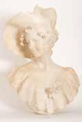 SZÁZADI EURÓPAI SZOBRÁSZ 20TH CENTURY EUROPEAN SCULPTOR Virágot szedő leány Girl picking